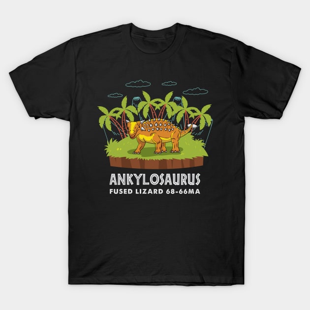 DINOSAUR: Ankylosaurus T-Shirt by woormle